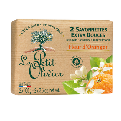 Le Petit Olivier Jabón Extra Suave Flor de Azahar 2un - Farmacias Curie
