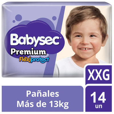 Pañal Babysec Flexiprotect Talla XXG - 14 Pañales - Farmacias Curie