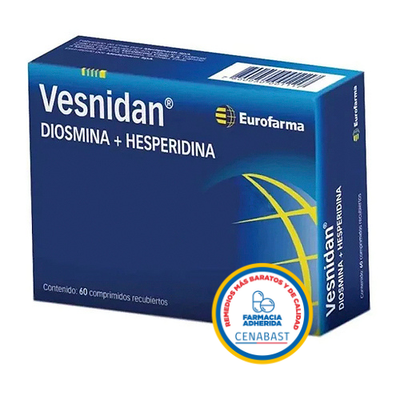 Vesnidan - 60 Comprimidos Recubiertos - Medicamento Cenabast
