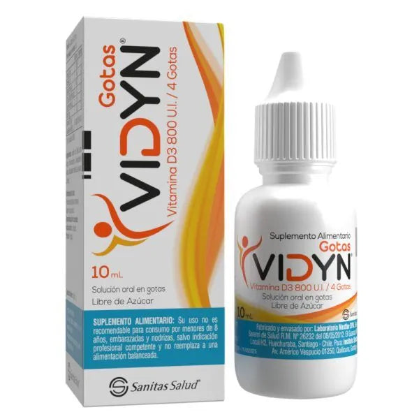 Vidyn Gotas 800UI / 4 Gotas - Solución Oral 10 mL