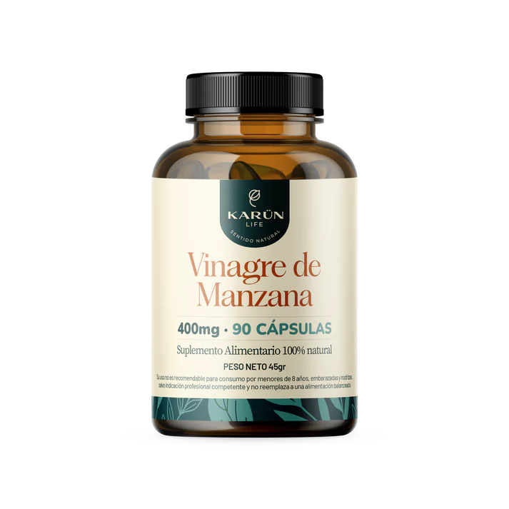 Vinagre de Manzana 400mg - 60 cápsulas - Farmacias Curie