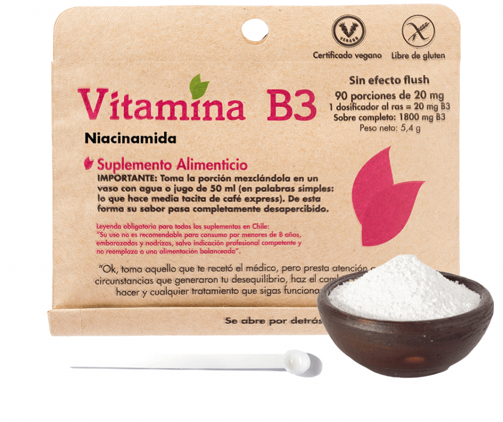 Vitamina B3 Polvo - 90 Porciones - Farmacias Curie