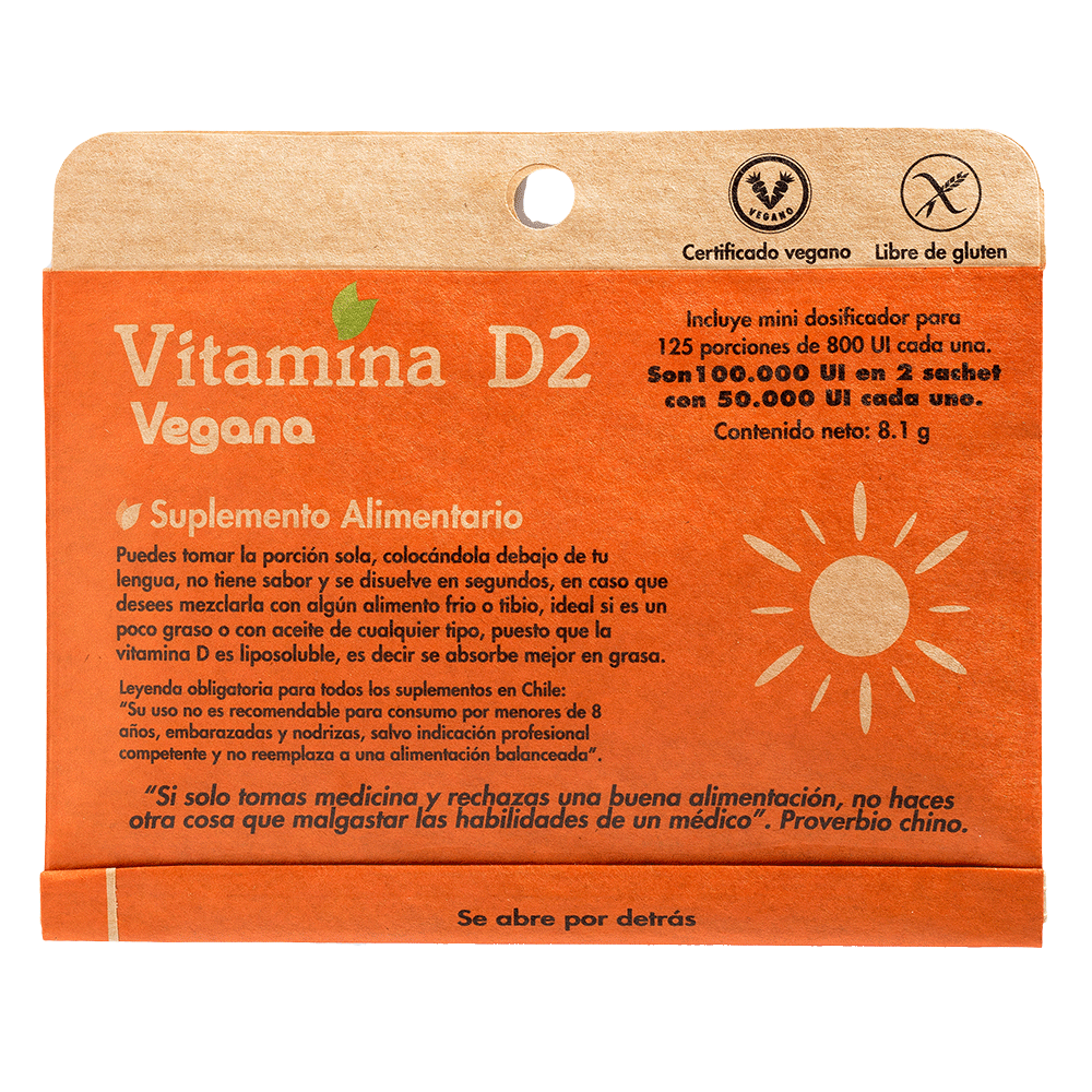 Vitamina D2 Sobre en Polvo - Farmacias Curie