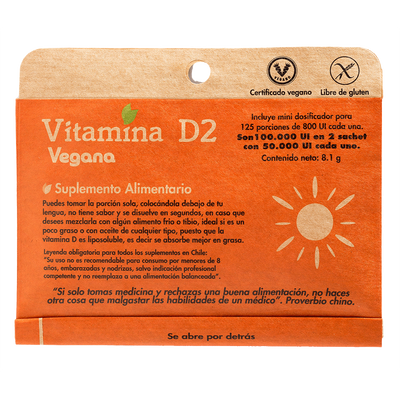 Vitamina D2 Sobre en Polvo - Farmacias Curie