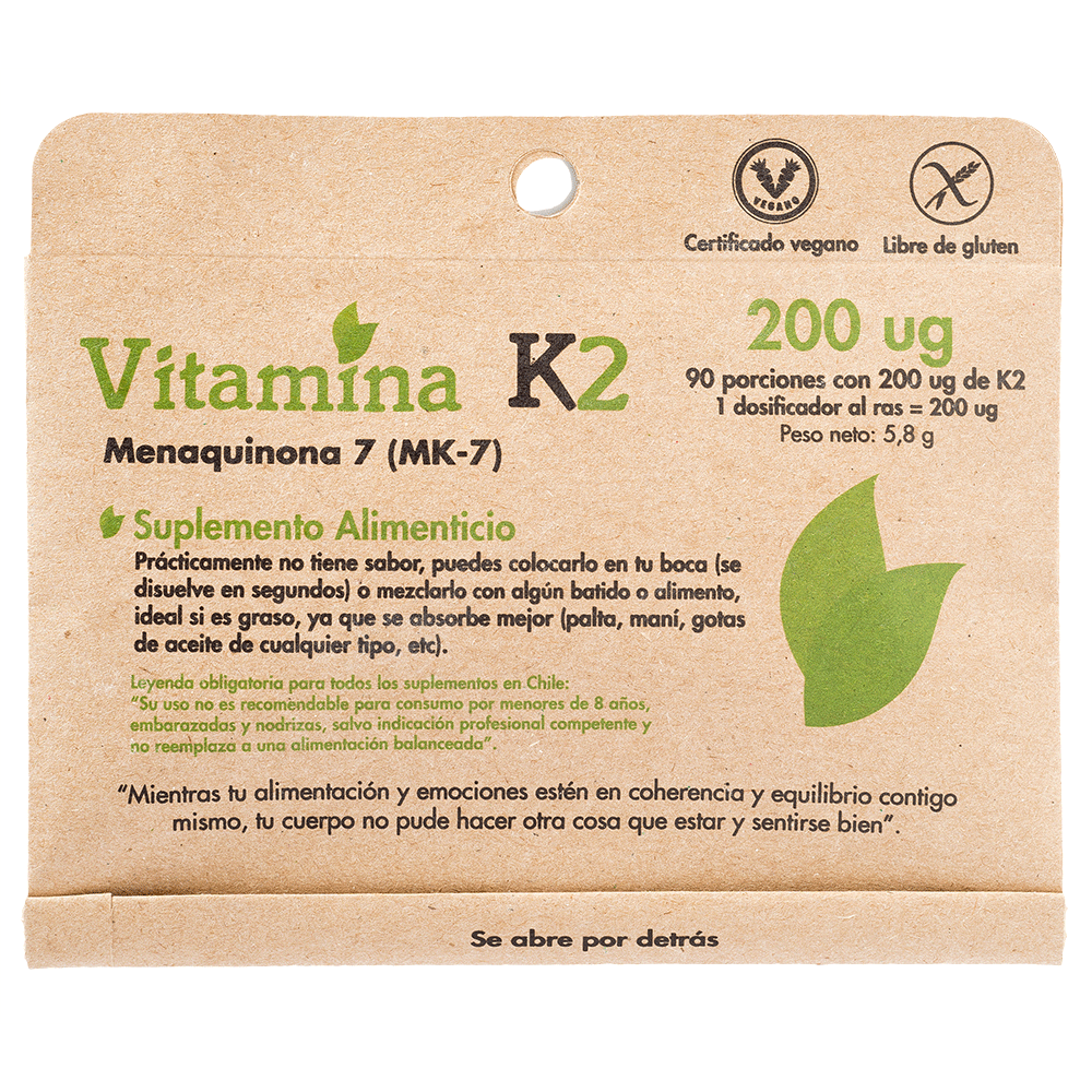 Vitamina K2 Sobre en Polvo - Farmacias Curie