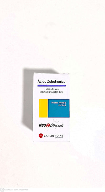 Ácido Zoledrónico 4mg - 1 Ampolla para Perfusión - Farmacias Curie