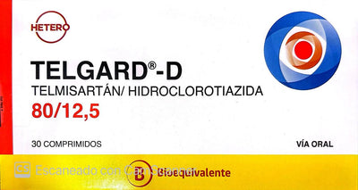 Telgard-D 80/12,5mg - 30 Comprimidos - Medicamento Cenabast