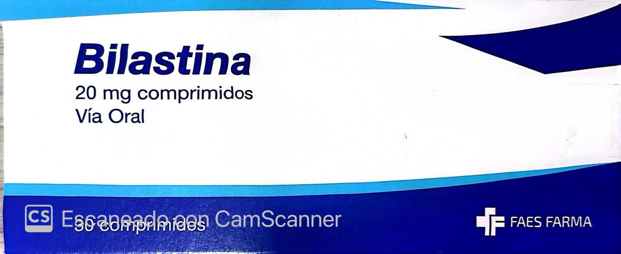Bilastina 20mg - 30 Comprimidos