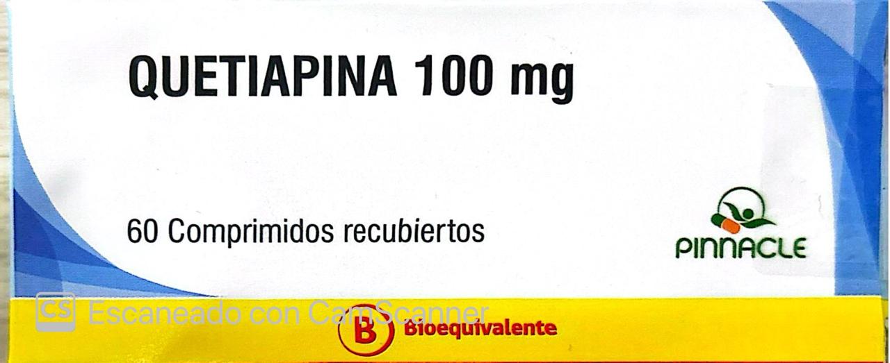 Quetiapina 100mg - 60 Comprimidos Recubiertos - Medicamentos Cenabast