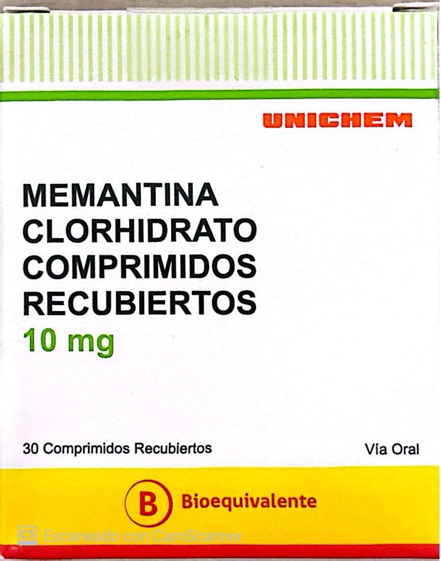 Memantina 10mg - 30 Comprimidos Recubiertos - Medicamento Cenabast