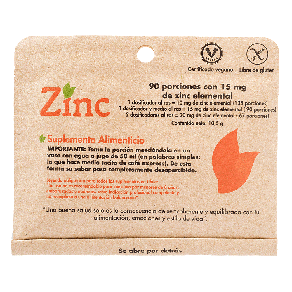 Zinc Sobre en Polvo - Farmacias Curie