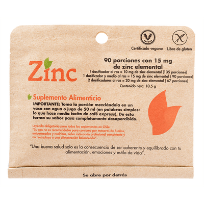 Zinc Sobre en Polvo - Farmacias Curie