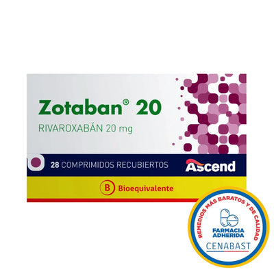 Zotaban 20mg - 28 Comprimidos Recubiertos - Medicamento Cenabast
