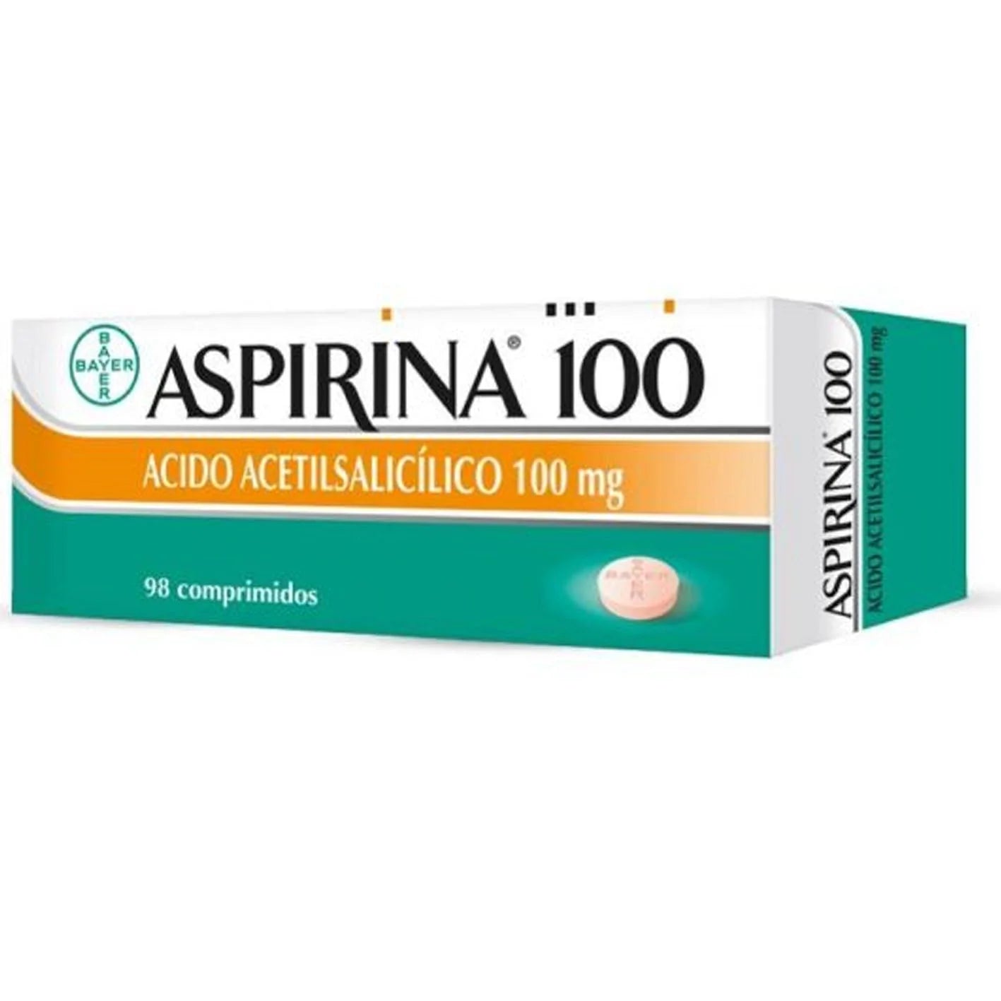 Aspirina 100 mg - 98 Comprimidos - Farmacias Curie