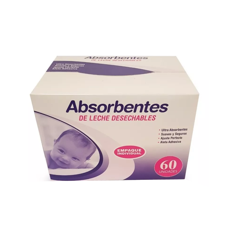 Absorbente de Leche - 60 Unidades - Farmacias Curie