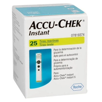 Accu-Chek Instant Tiras Reactivas - 25 unidades - Farmacias Curie