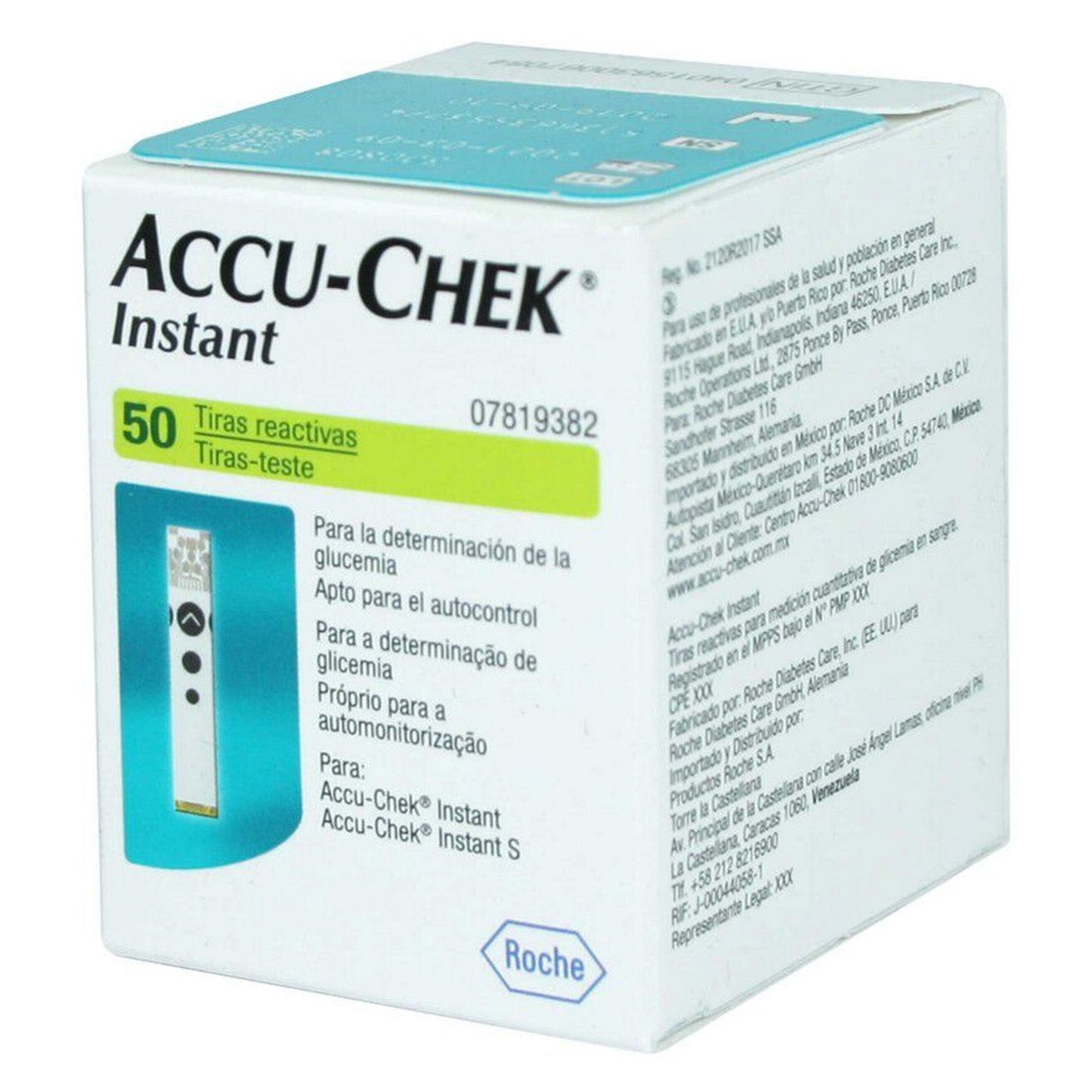 Accu-Chek Instant Tiras Reactivas - 50 unidades - Farmacias Curie