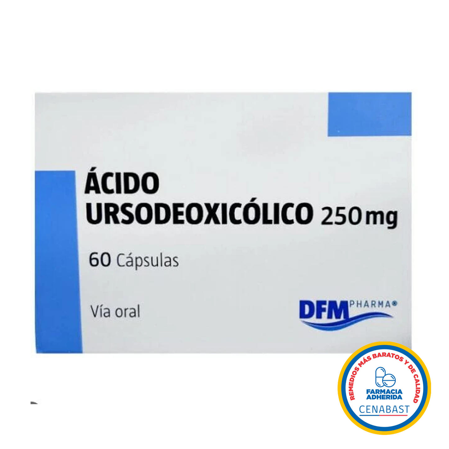Ácido Ursodeoxicolico Cápsulas 250mg Medicamento Cenabast - Farmacias Curie