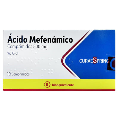 Ácido Mefenámico Comprimidos 500mg - Farmacias Curie