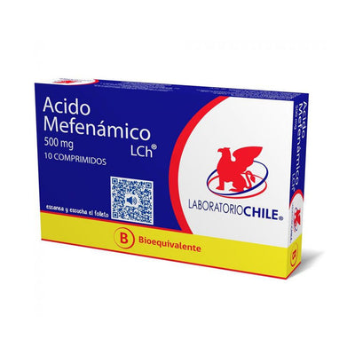 Ácido Mefenámico Comprimidos 500mg - Farmacias Curie