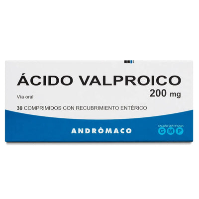 Ácido Valproico Comprimidos con Recubrimiento Entérico 200mg - Farmacias Curie