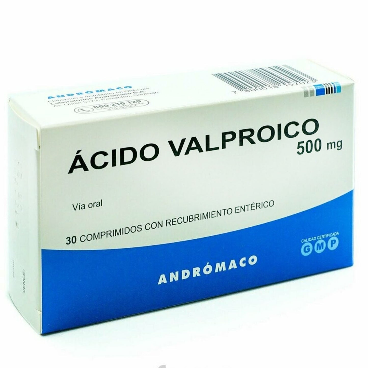 Ácido Valproico Comprimidos con Recubrimiento Entérico 500mg - Farmacias Curie