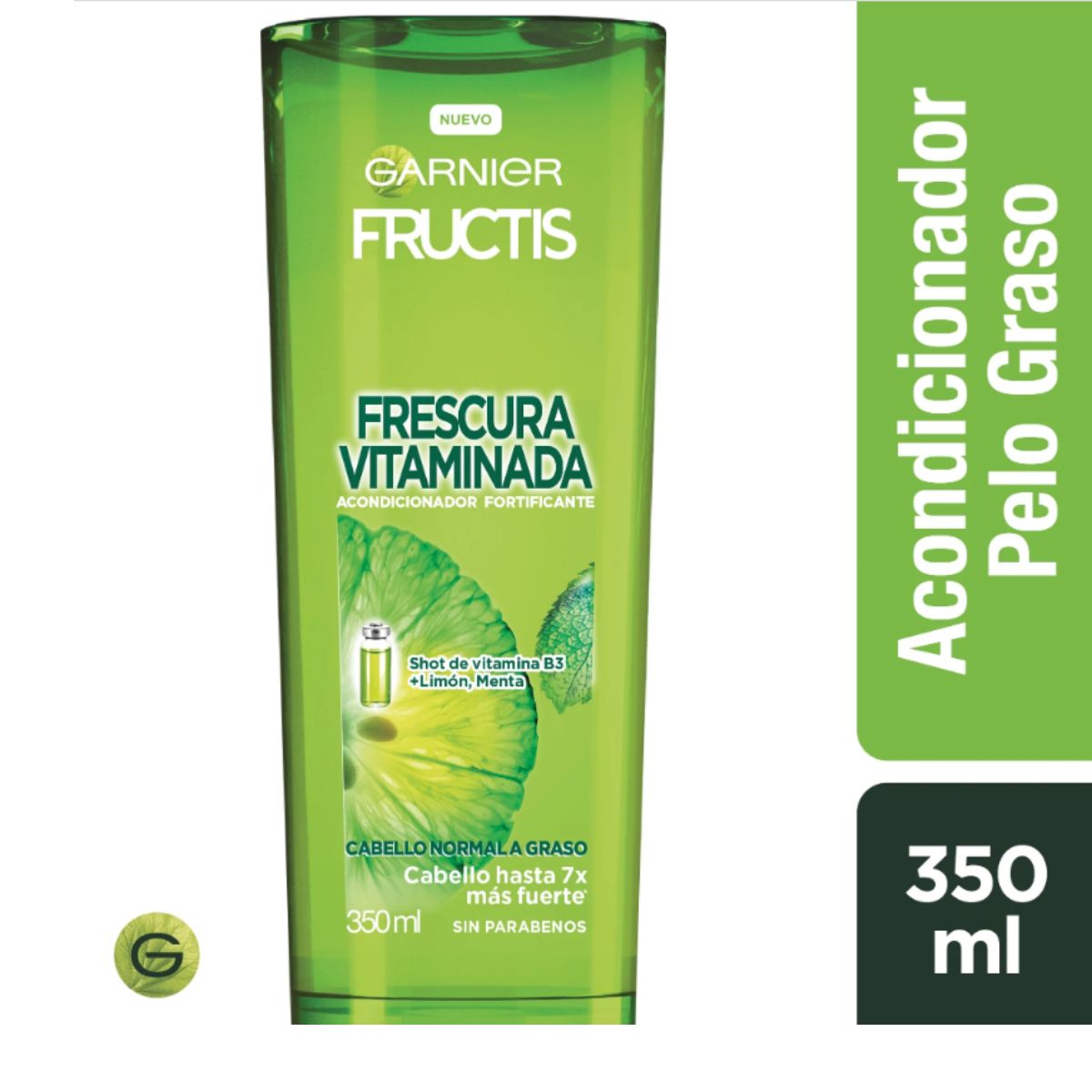 Fructis Acondicionador Frescura 350 ml - Farmacias Curie