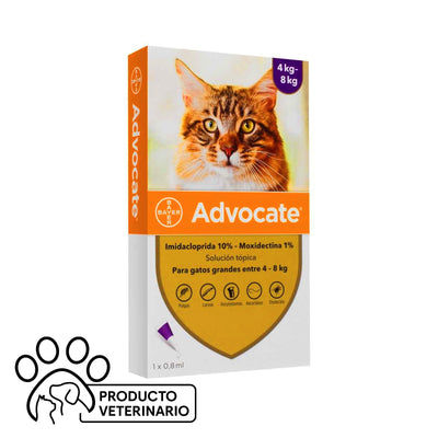 Advocate Pipeta Gato 4-8 kg - Farmacias Curie