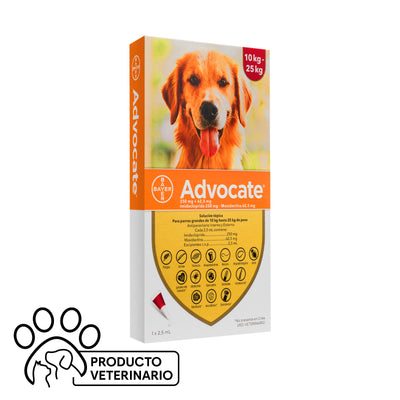 Advocate Pipeta Perro 10-25 kg - Farmacias Curie