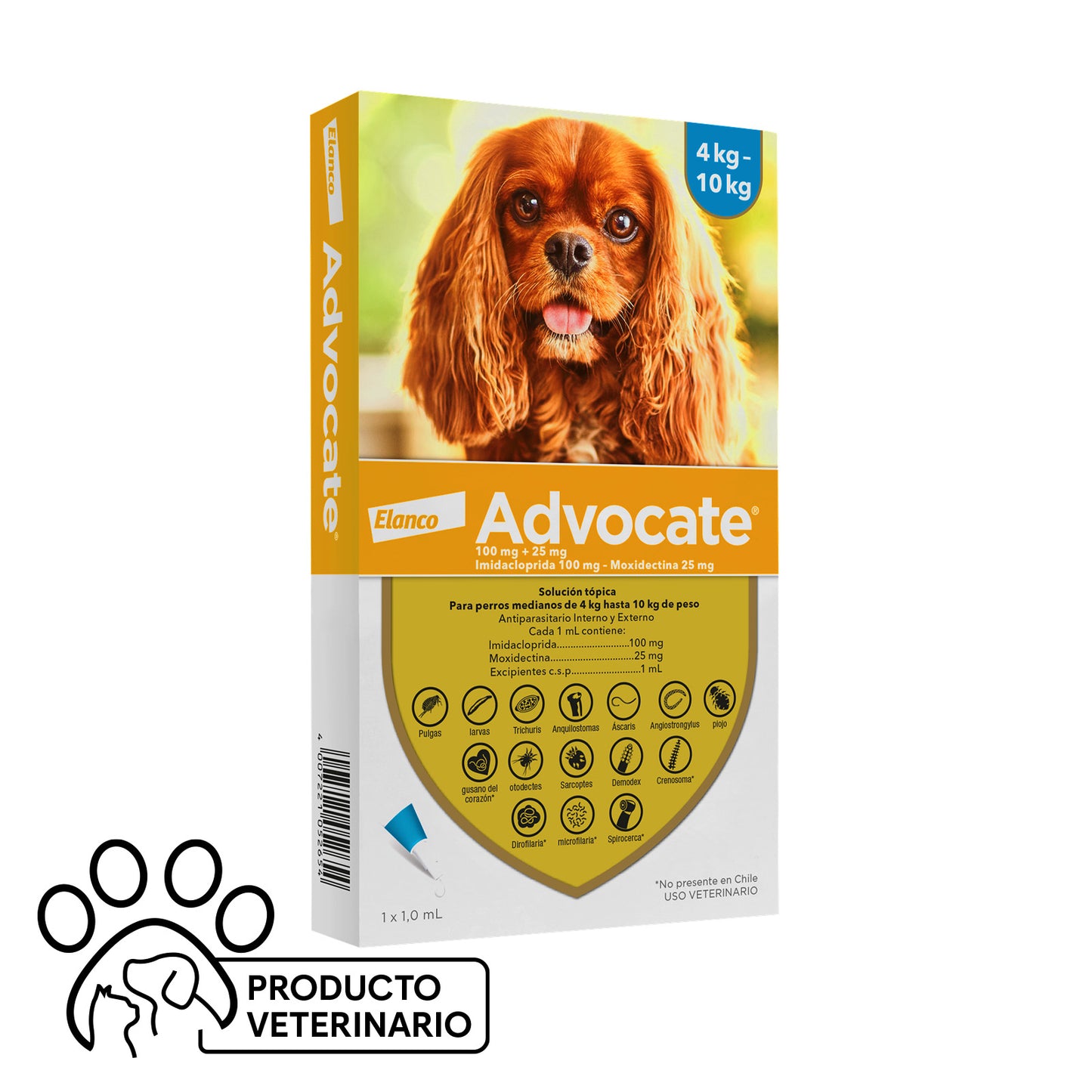 Advocate Pipeta Perro 4-10 kg - Farmacias Curie