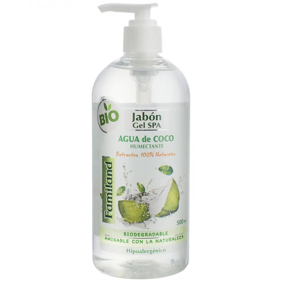 Familand Jabón Válvula Agua de Coco 500 ml - Farmacias Curie