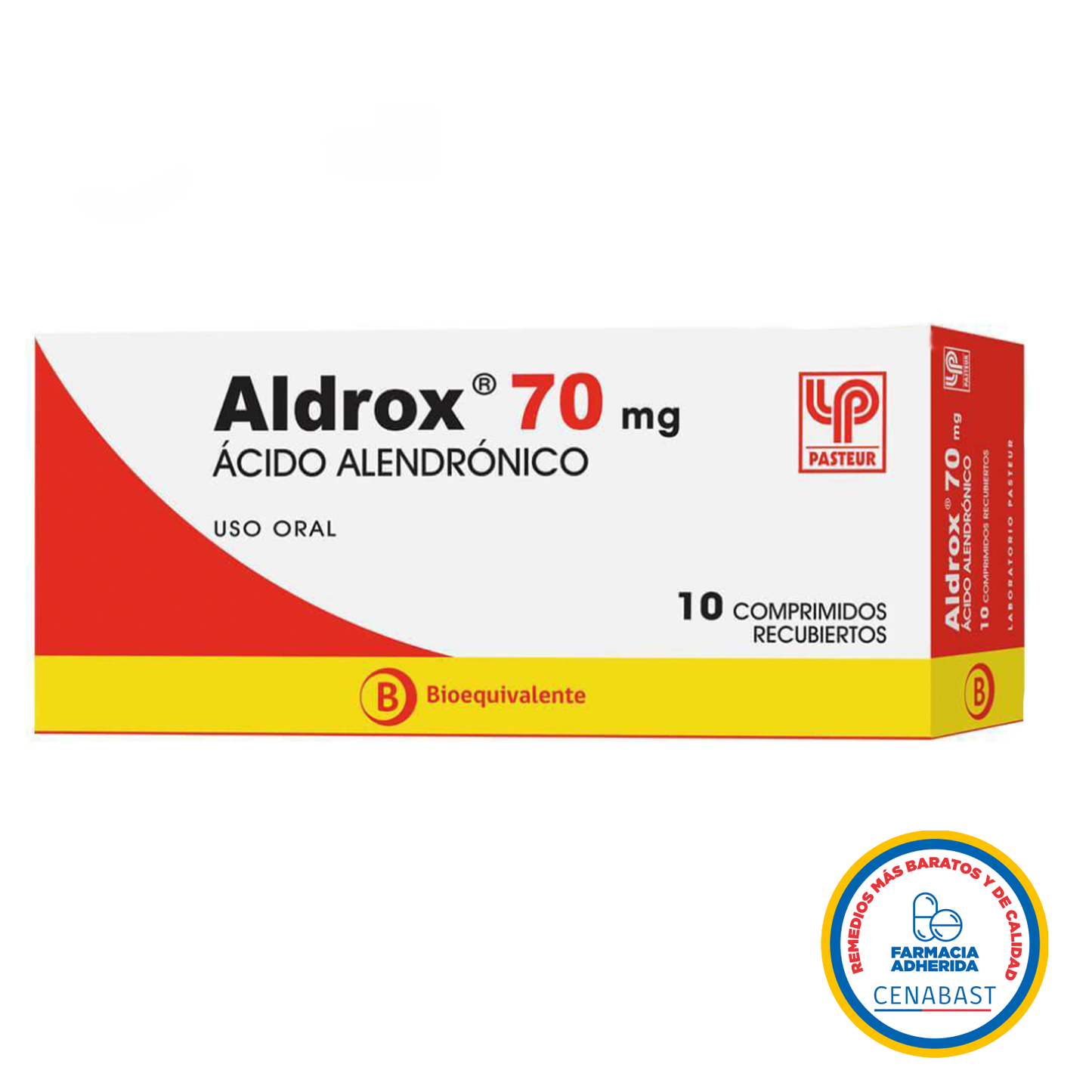 Aldrox Comprimidos Recubiertos 70mg Medicamento Cenabast - Farmacias Curie