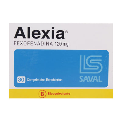 Alexia 120mg - 30 Comprimidos Recubiertos - Farmacias Curie