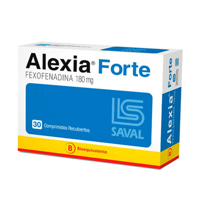 Alexia Forte 180mg - 30 Comprimidos Recubiertos - Farmacias Curie