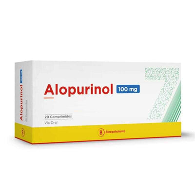 Alopurinol 100mg - 20 comprimidos - Farmacias Curie