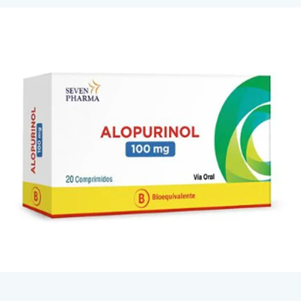 Alopurinol 100mg - 20 Comprimidos