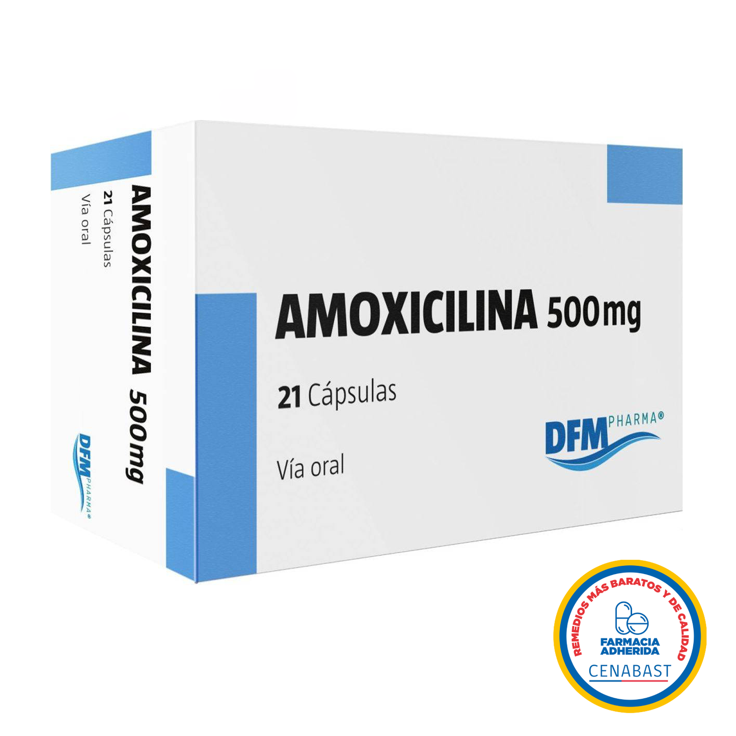 Amoxicilina 500mg Cápsulas Medicamento Cenabast - Farmacias Curie