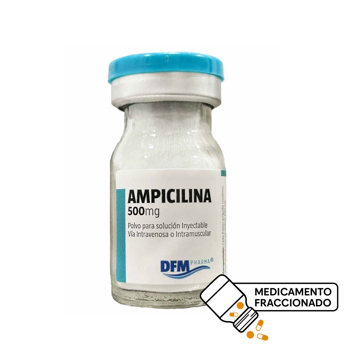 Ampicilina Inyectable 500mg x 1 Ampolla - Farmacias Curie