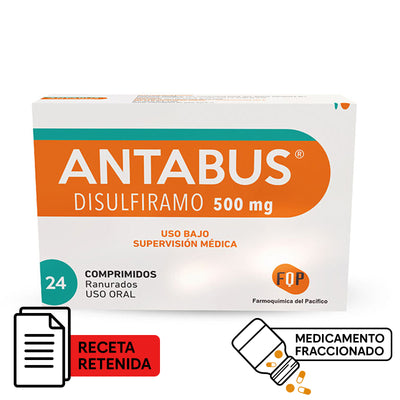 Antabus 500mg - 10 Comprimidos Fraccionados - Farmacias Curie