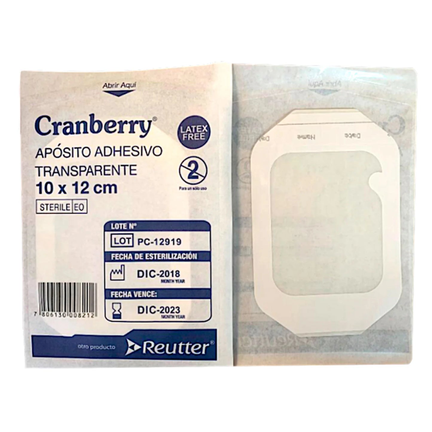 Apósito Adhesivo Transparente 10x12 cms - Farmacias Curie