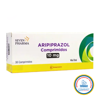 Aripiprazol Comprimidos 10mg Medicamento Cenabast - Farmacias Curie