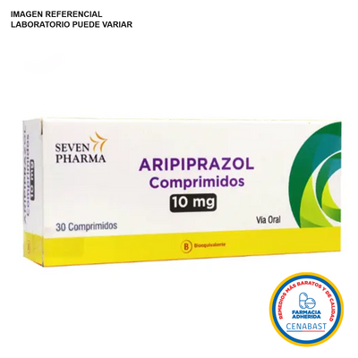 Aripiprazol 10mg - 30 Comprimidos - Medicamento Cenabast