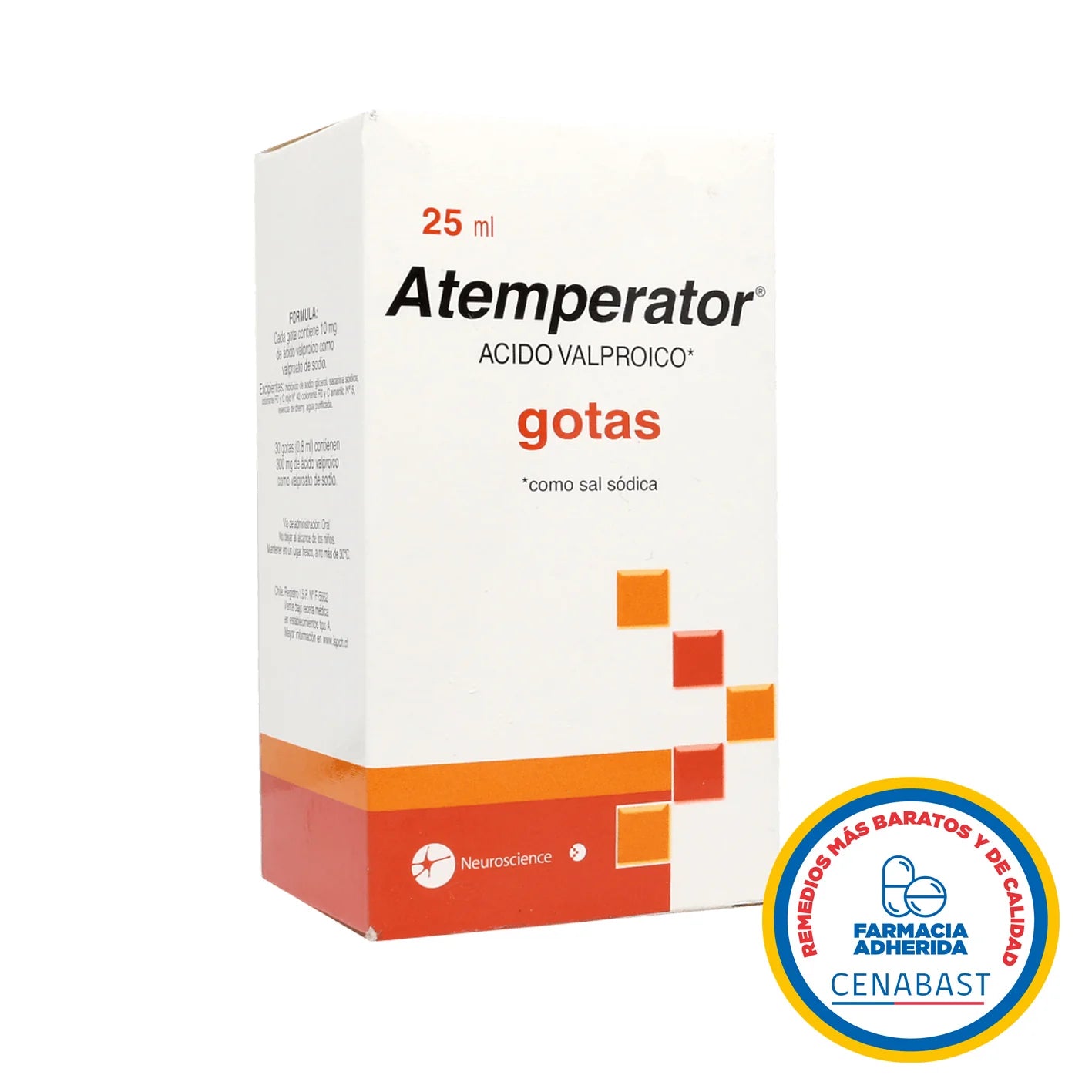 Atemperator Gotas - 25mL - Medicamento Cenabast - Farmacias Curie