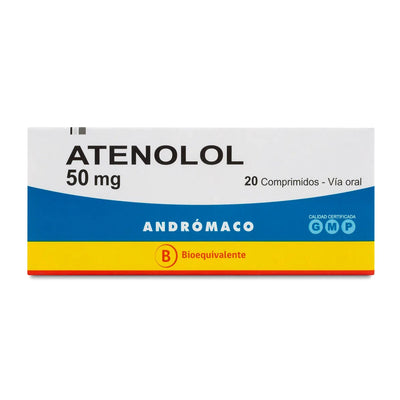 Atenolol Comprimidos 50mg - Farmacias Curie