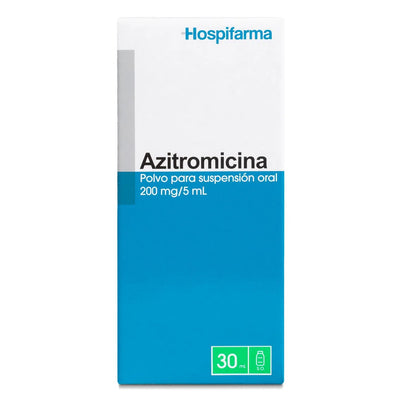 Azitromicina Polvo para Suspensión Oral 200mg/5ml -30ml - Farmacias Curie