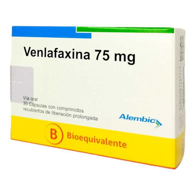 Venlafaxina 75mg - 30 comprimidos liberación prolongada - Medicamento Cenabast - Farmacias Curie
