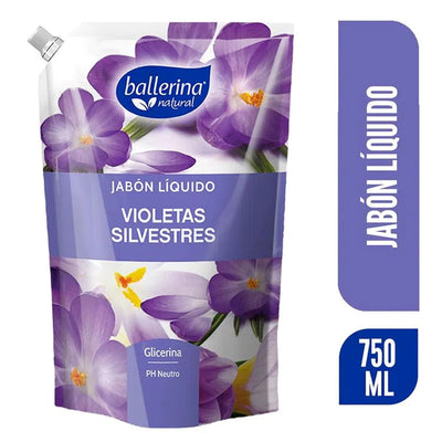 Ballerina Jabón Violetas Silvestres 750 ml - Farmacias Curie