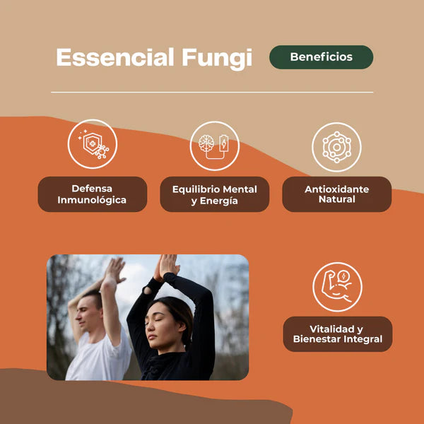 Esencial Fungi Defensa Inmunologica - 60 Cápsulas - Farmacias Curie