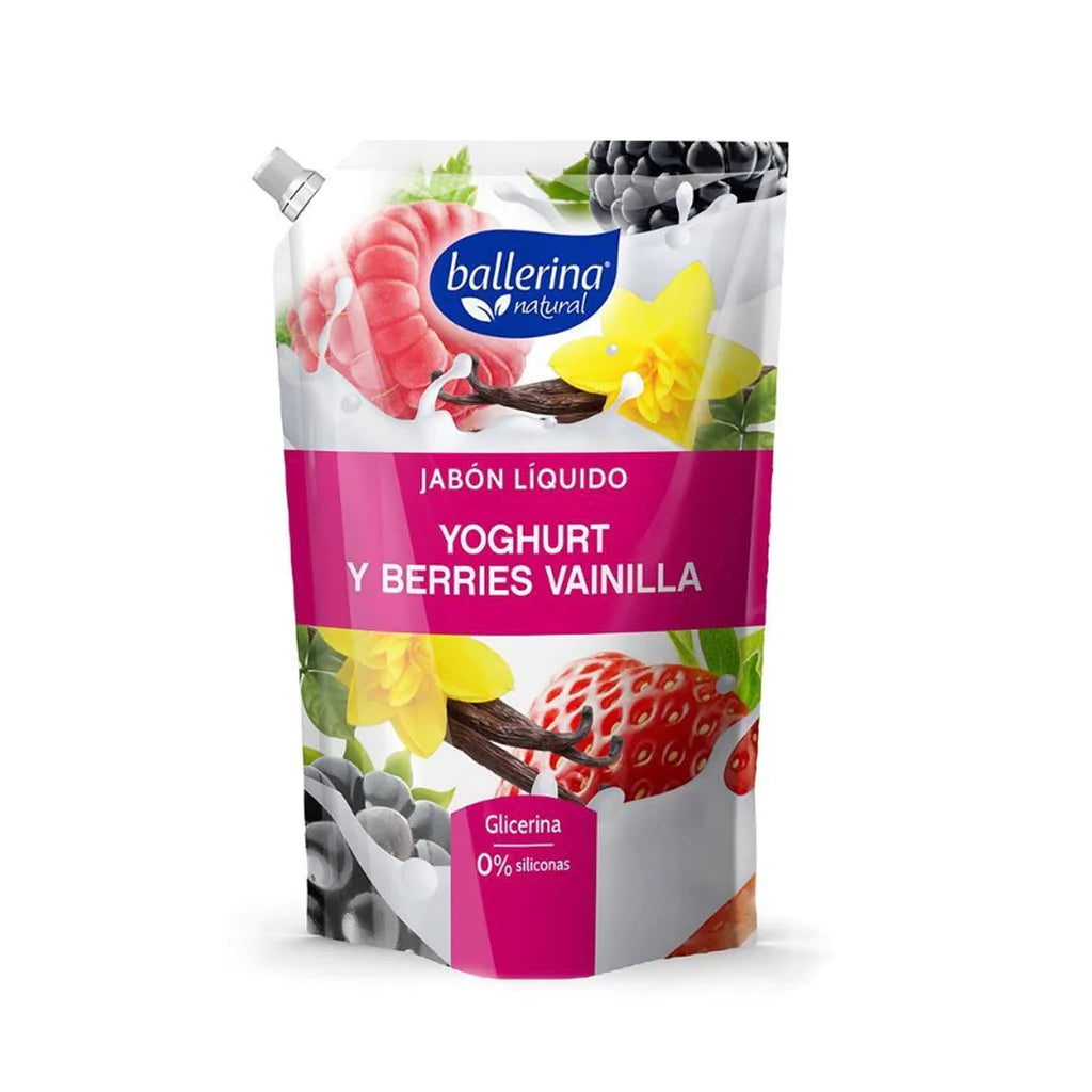 Jabón Líquido Ballerina Yoghurt  Berries Vainilla - Farmacias Curie