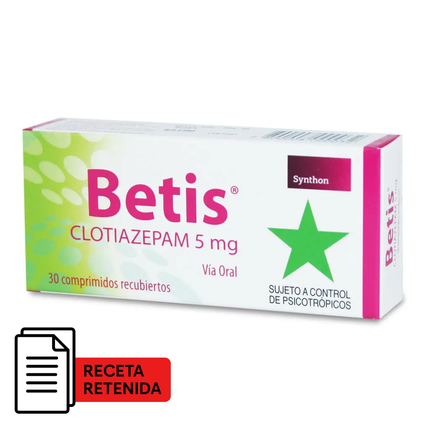 Betis Comprimidos Recubiertos 5mg - Farmacias Curie